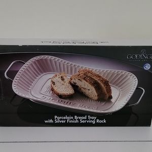 Porcelain Bread Tray - "Give Us This Day Our Daily Bread"